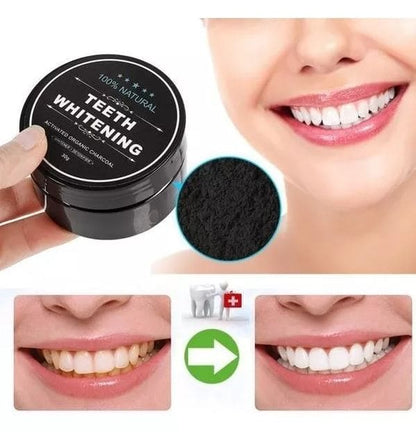 😁 Blanqueador de Dientes de Carbón Activado 100% Natural – Elimina Manchas, Mejora tu Sonrisa y Cuida tu Esmalte.